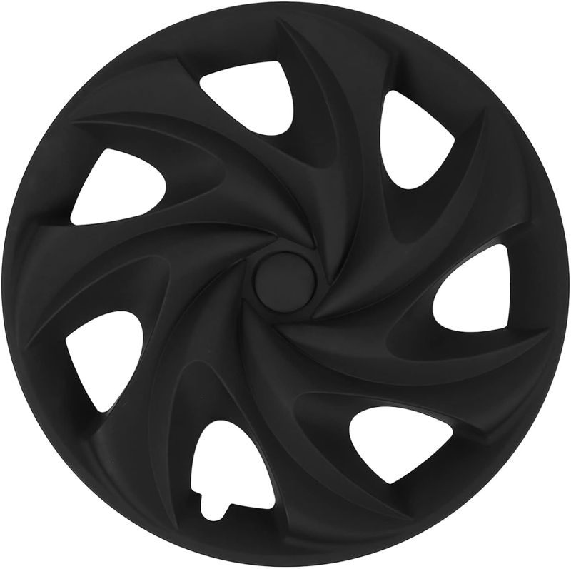 Photo 4 of Matte Black Sporty Full Protection 19in Wheel Hubcap 4pcs Replacement Model Y 2020 to 2023