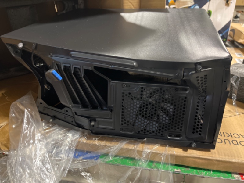 Photo 1 of *FOR PARTS ONLY* DARKROCK MH200 Black PC Computer Case for Office&Gaming Compact Mid-Tower Micro ATX Mini ITX High-Airflow Mesh Front & Side Panel Top 240mm Radiator Support Type-C Ready, ARGB 120mm Fan Pre-Installed
