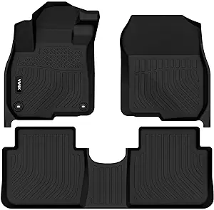 Photo 1 of Automotive Floor Mats for Land Rover Discovery 2017-2023, Heavy Duty TPE All Weather Car Floor Mats, 1st & 2nd Row Full Set Rubber Floor Liners, Anti Skid Car Mats, Black (Not Fit Sport Models)