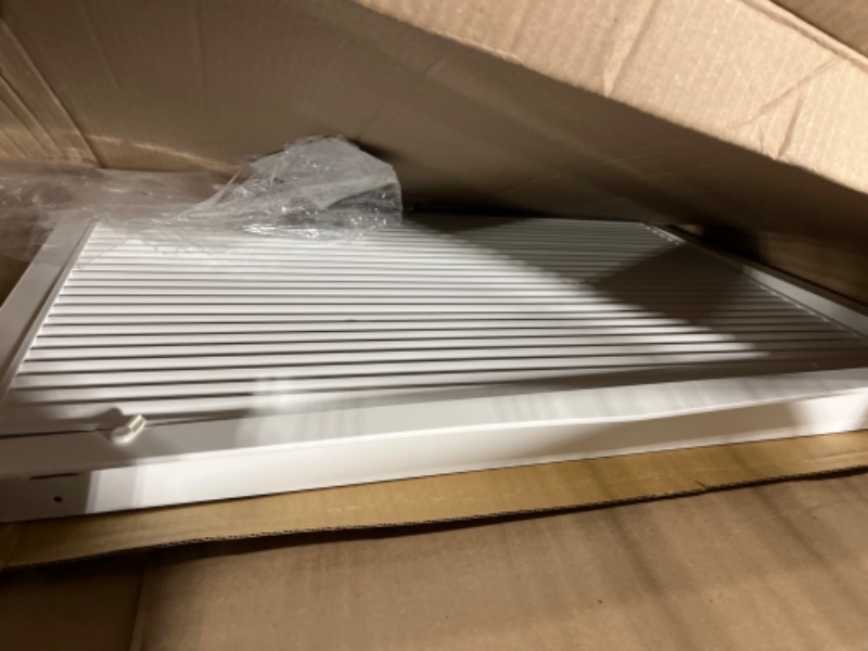 Photo 2 of 30" X 20" Aluminum Return Filter Grille - Easy Airflow - Linear Bar Grilles [Outer Dimensions: 31.75w X 21.75h]