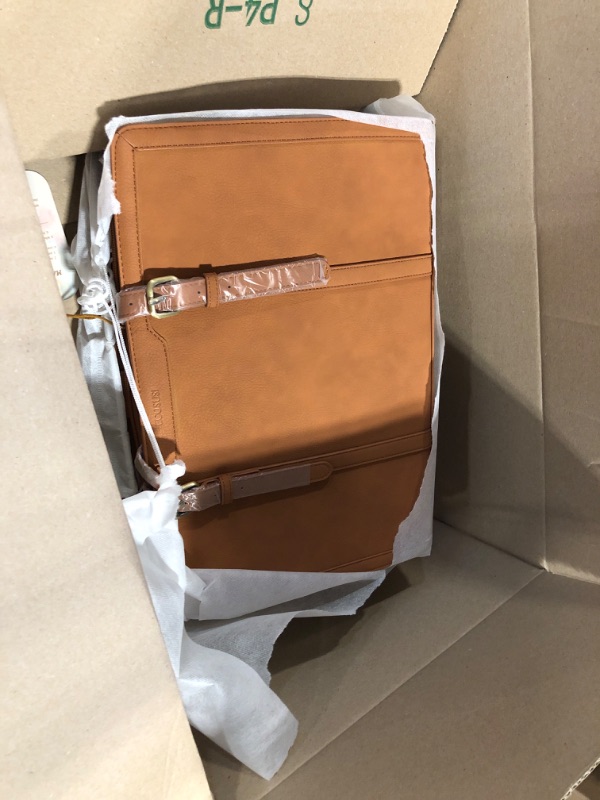 Photo 1 of ECOSUSI Women Briefcase PU Leather Laptop Bag College Satchel fit 15.6" Laptop 15.6 inch 1-brown-15.6 Inch