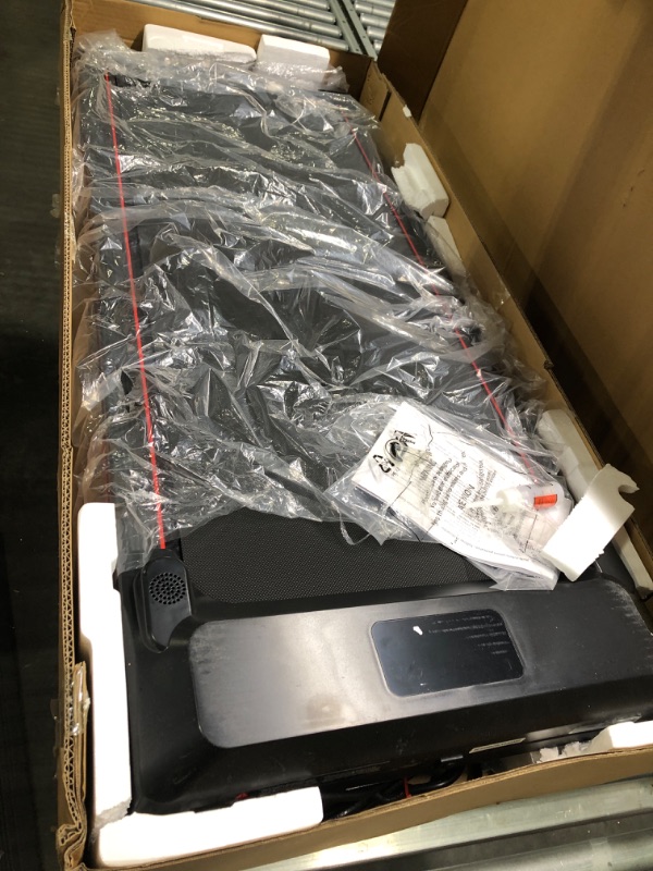 Photo 1 of **USED**FOR PARTS**UREVO Walking Pad, Under Desk Treadmill, Portable Treadmills for Home/Office, Walking Pad Treadmill with Remote Control, LED Display red
