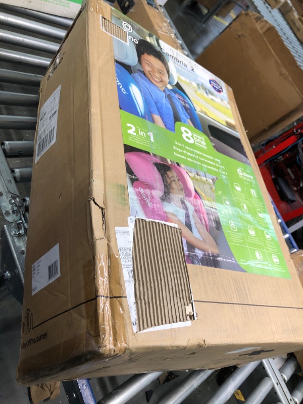 Photo 1 of Diono Cambria 2 XL 2022, Dual Latch Connectors, 2-in-1 Belt Positioning Booster Seat, High-Back to Backless Booster with Space and Room to Grow, 8 Years 1 Booster Seat, Black NEW! Black