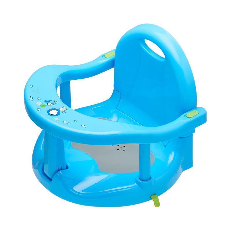 Photo 1 of Baby Bath Seat for Babies 6 Months & Up/Integrated Non-Slip Mat/Infant Bath Seat Ring for Sitting Up in The Tub with Suction Cups (Inapplicable to Textured Tub)