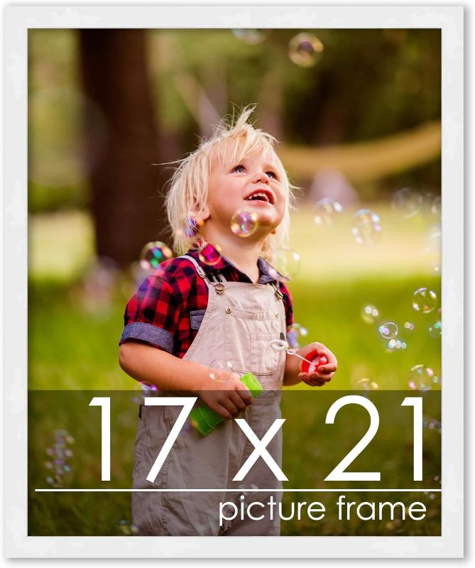 Photo 1 of 21"X 17 WHITE PICTURE FRAME