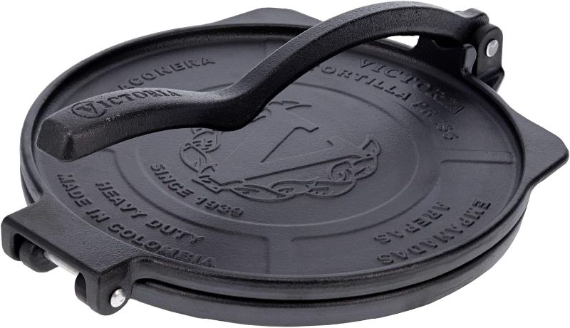 Photo 1 of 10-Inch Commercial-Grade Cast-Iron Tortilla Press, Made from Super-Durable HD Iron