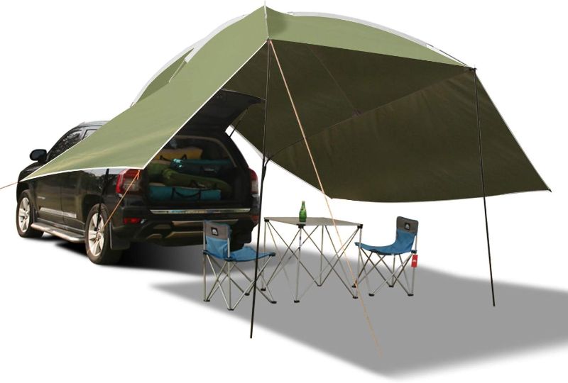 Photo 1 of  Waterproof Car Awning Sun Shelter, Portable Auto Canopy Camper Trailer Sun Shade for Camping, Outdoor, SUV, blue
***Item similar***