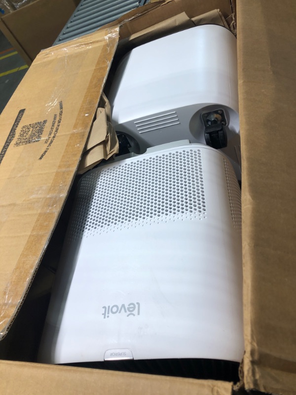 Photo 2 of ***USED//SOLD AS PARTS*** 
LEVOIT Air Purifier for Home Allergies Pets Hair in Bedroom, H13 True HEPA Filter, 24db Filtration System Cleaner Odor Eliminators, Ozone Free, Remove 99.97% Dust Smoke Mold Pollen, Core 300, White Cream White