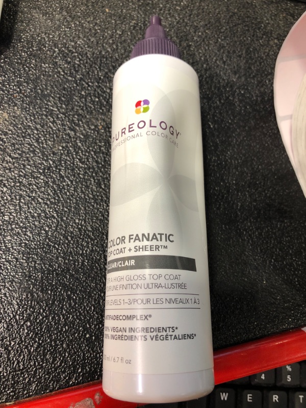 Photo 3 of Pureology Color Fanatic Top Coat + Sheer Clear Hair Toner | Hair Gloss Treatment | Clear Hair Glaze for Brunette & Black Hair