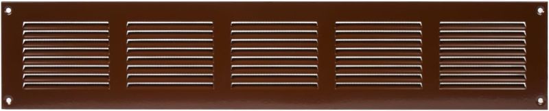 Photo 1 of 20" x 4" Inch Brown Air Vent Cover - Steel Return Air Grilles - for Ceiling and Sidewall - HVAC - with Insect Protection Screen (19.68''x3.93'' Inch, Brown)