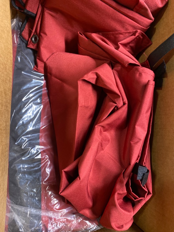 Photo 1 of ABCCANOPY Riplock Gazebo Replacement Top for Lowe's Allen Roth #GF-12S004B-1 Burgundy Riplock Canopy+Pole Curtains