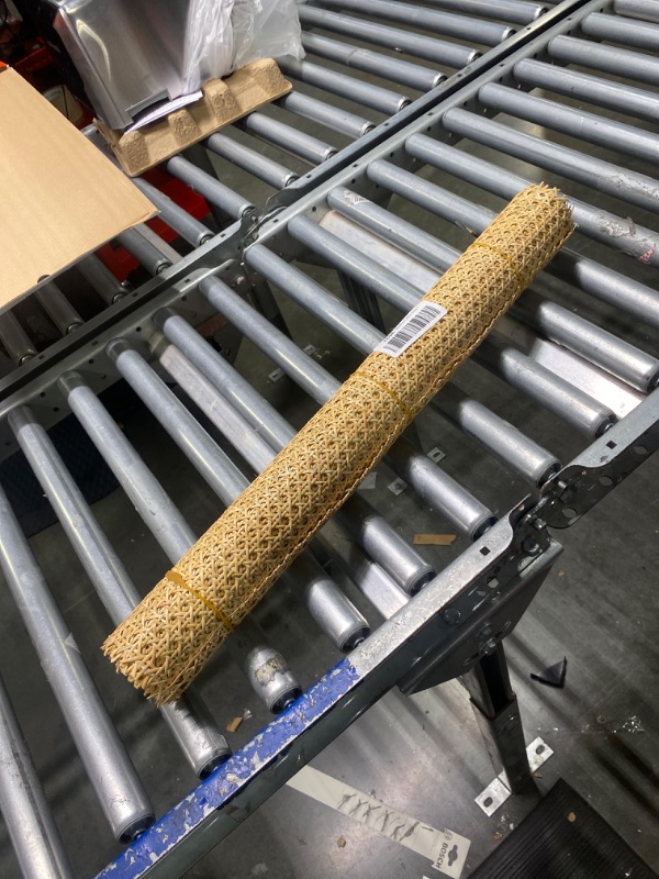 Photo 2 of 14" Width Cane Webbing Rattan Webbing Roll 3.3Ft Natural Rattan Caning Material for Cabinet,Chair,Furnitur,with 3/7.5" Groove Chair Caning