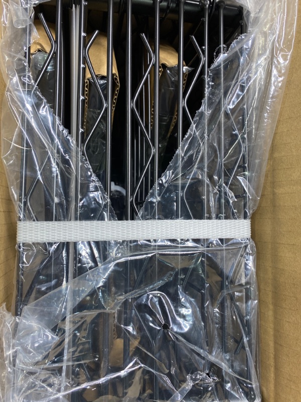 Photo 3 of SONGMICS Bathroom Shelf, Storage Rack for Small Space, Total Load Capacity 220 lb, 11.8 x 11.8 x 48.6 Inches, with 5 PP Sheets, Removable Hooks, Extendable Design, Black and Translucent ULGR23BK Black + Translucent