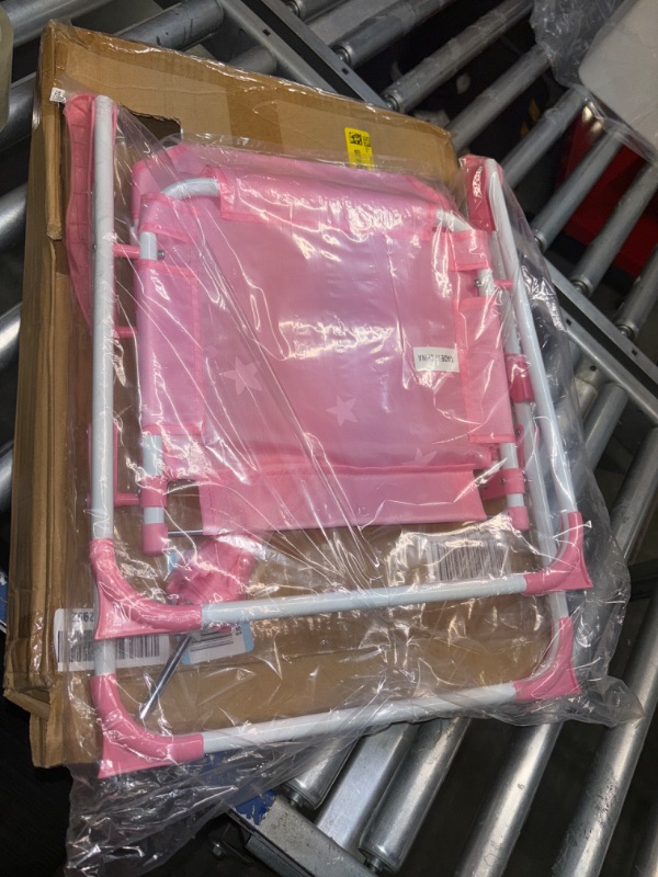 Photo 1 of Safety Lock- Camping Chair for Girls Toddler with Cup Holder & Carry Case- Tailgate, Travel,..