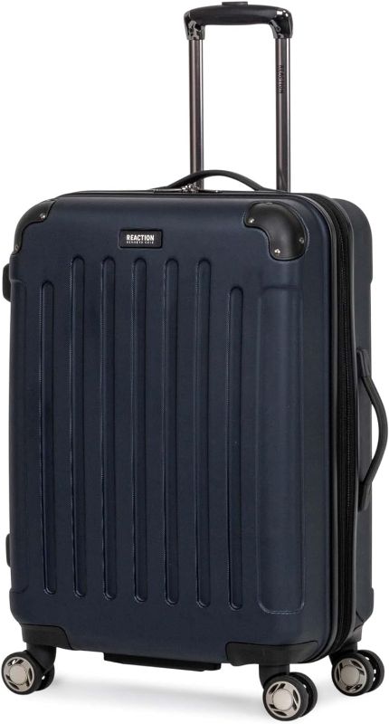 Photo 1 of ****DENTED CORNER****Kenneth Cole Reaction Renegade 16 Inch Mini Expandable Hard Suitcase 4 Wheels, Naval, Renegade 24" Expandable Lightweight Hard Travel Suitcase with 8 Wheels
