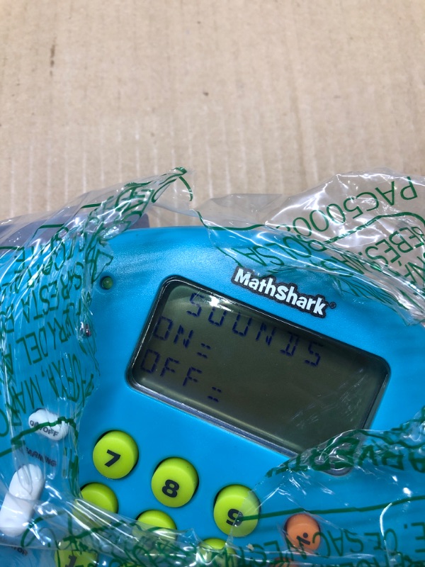 Photo 1 of Educational Insights MathShark Electronic Math Game for Kids Ages 6+, Addition, Subtraction, Multiplication & Division, Fractions & More, Classroom Supply