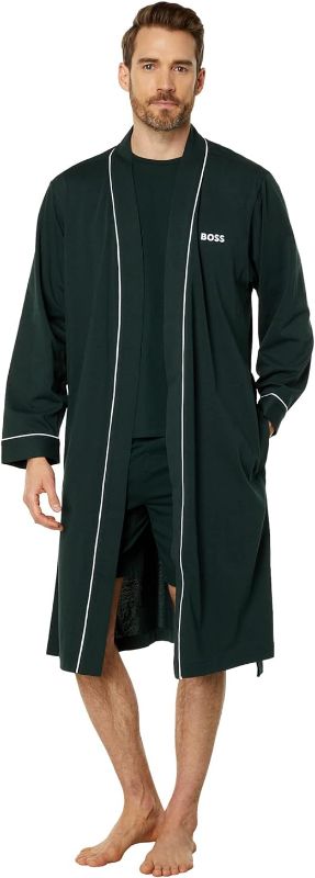 Photo 1 of BOSS mens Cotton Kimono Robe
