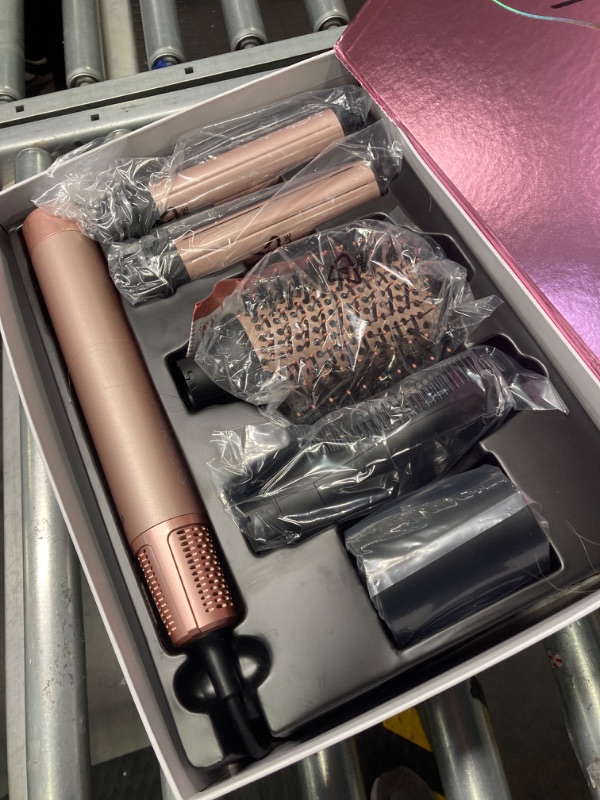 Photo 1 of Brightup Hair Dryer Brush with 110,000 RPM High-Speed Brushless Motor, Negative Ionic Blow Dryer for Fast Drying, 5 in 1 Professional Hot Air Wrap Styler for Curling Volumizing Straightening & Styling