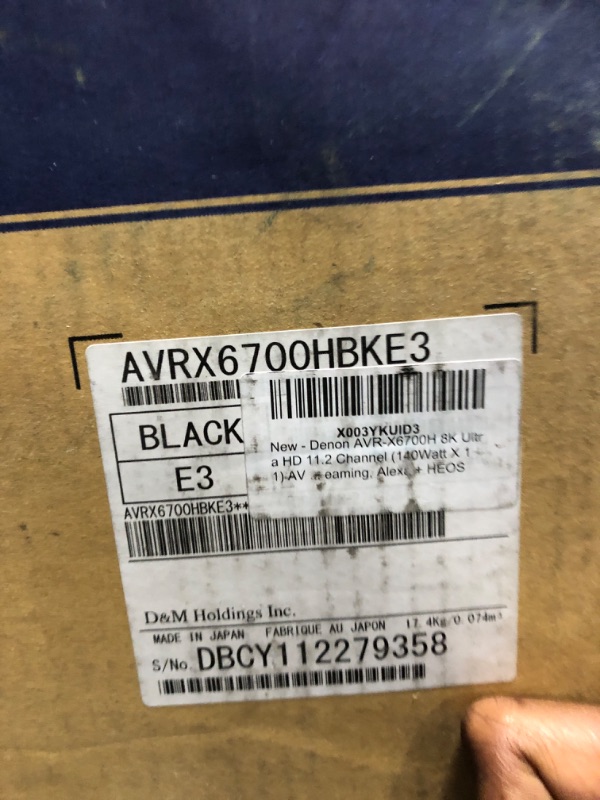 Photo 1 of Denon AVR-X6700H 8K Ultra HD 11.2 Channel (140Watt X 11) AV Receiver - 3D Audio & Video with IMAX Enhanced + Denon Home 250 Wireless Speaker - HEOS Built-in, Alexa Built-in, AirPlay 2, and Bluetooth AVR-X6700H + 250 Multi-Room System