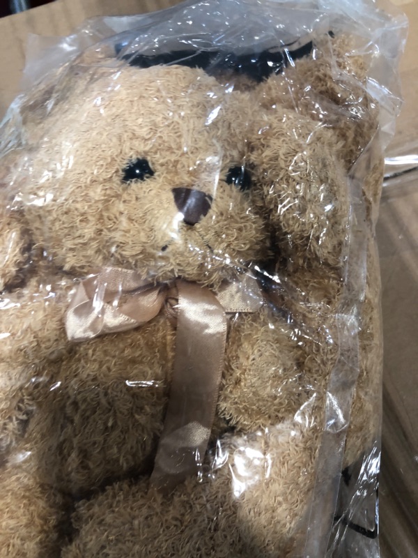 Photo 1 of 5 Pcs Bears Stuffed Animal Soft Plush Toys 12 Inches Cute Bear Small Shaggy Bear with Hoodie Bow Tie for Kids Boys Girls Baby Shower Birthday Party (Light Brown, Bow Tie Style)