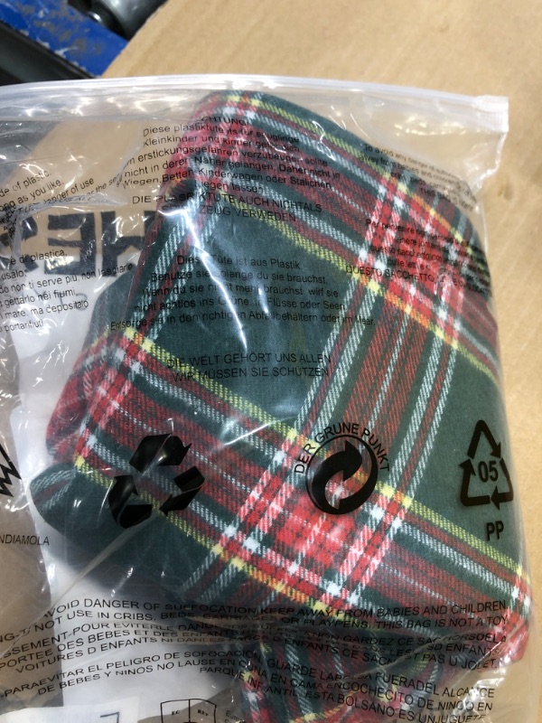 Photo 2 of AQOTHES Pack of 2 Christmas Plaid Decorative Throw Pillow Covers Scottish Tartan Cushion Case for Farmhouse Home Holiday Decor Red and Green, 18 x 18 Inches