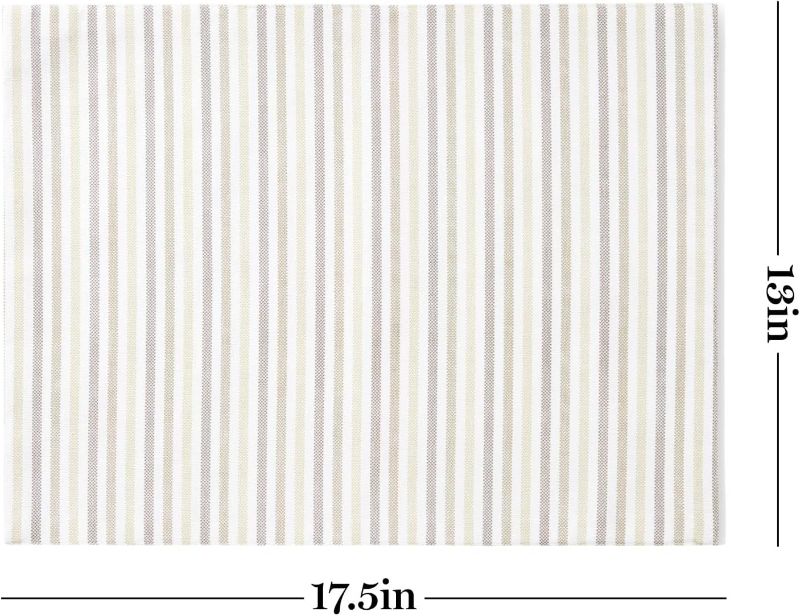 Photo 1 of Martha Stewart Daisy Stripe Placemat 1 Linen