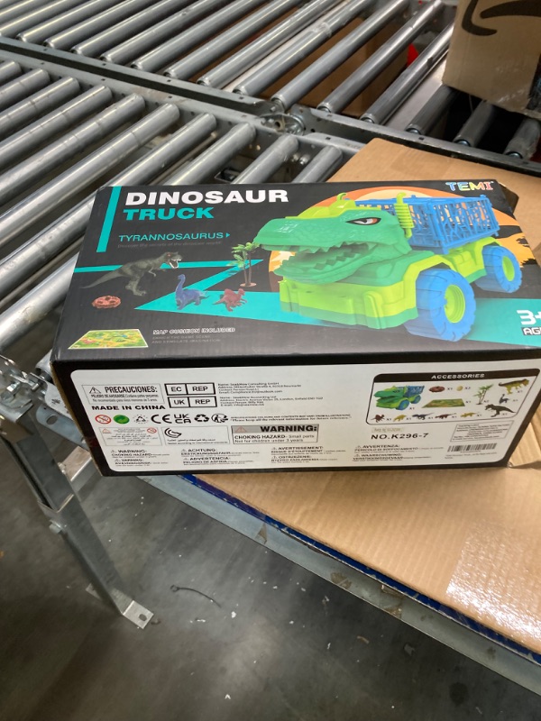 Photo 1 of Dinosaur Truck Toys for Kids Boys 3-5, Dinosaur Transport Car Carrier Truck with Activity Play Mat, 43 PCS T-Rex Dinosaur Playset for 2 3 4 5 6 7 8 Years Old Kids Boys Toddler
