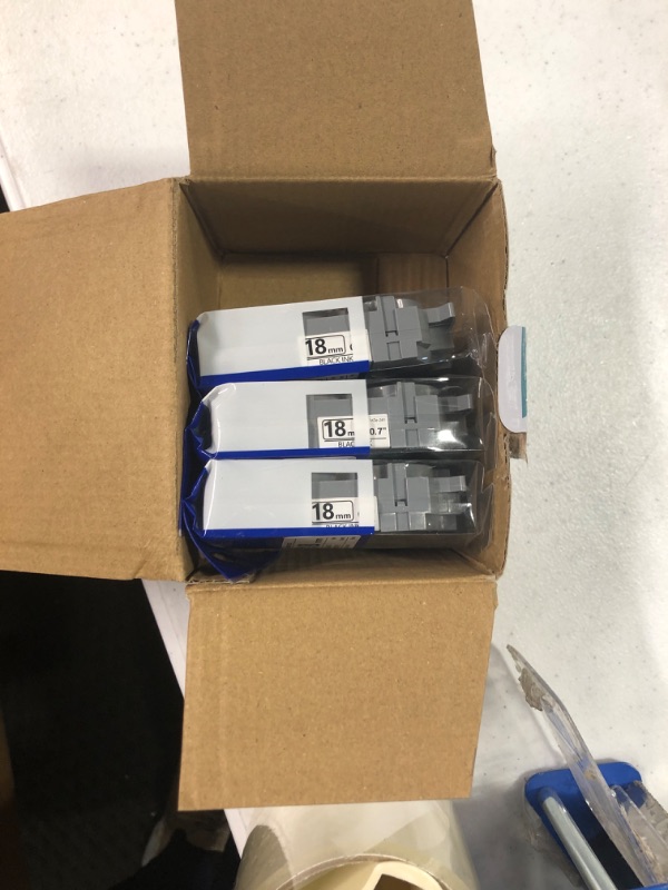Photo 1 of Hehua TZe 241 TZ Tape 18mm 0.7" Laminated White Compatible for Brother P Touch TZe241 TZ-241 TZ241 Label Maker Tape for Ptouch PT D400 D600 D610BT P710BT P750W, 3/4 Black on White, 26.2ft, 5 Pack