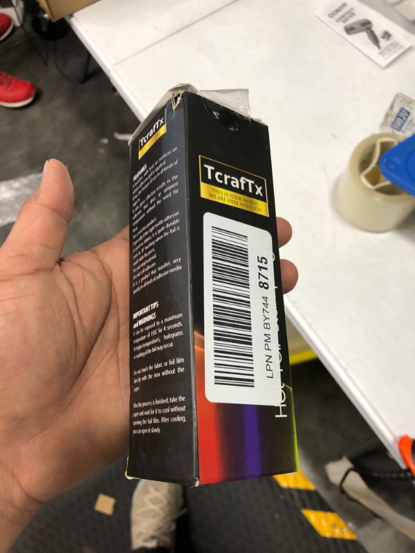 Photo 1 of Hot Foil Transfer Roll for Minc Machine and Textile, 5.90" x 82 ft Metallic Hot Foil Laser Printer Interacts with Hot Laminating Machine to Images, Reactive Foil (Gold)
