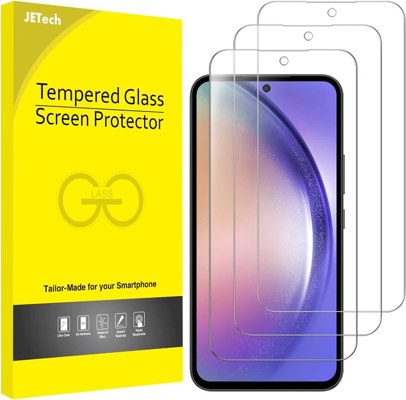 Photo 1 of JETech Screen Protector for Samsung Galaxy A54 5G 6.4-Inch, 9H Tempered Glass Film, Anti-Scratch, HD Clear
