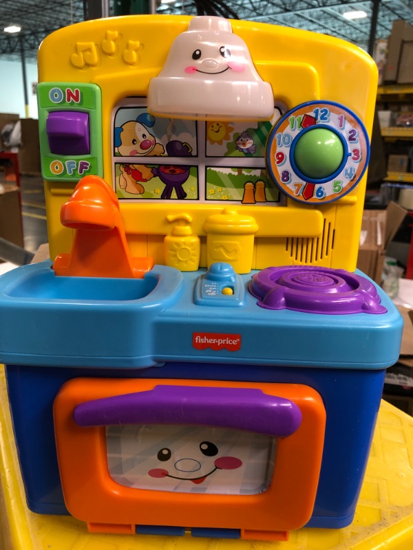 Photo 2 of Fisher-Price Laugh & Learn Toddler Playset, Learning Kitchen With Music Lights & Bilingual Content For Baby To Toddler Pretend Play SIOC/FFP