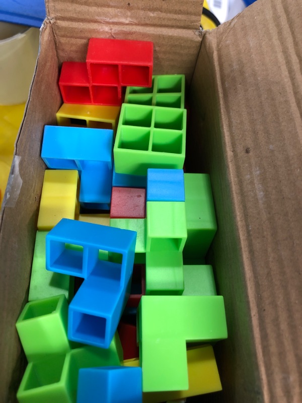 Photo 1 of Allike Tetra Balance Tower Game 48 PCS, Team Stack Attack Game, Tetris Swing Building Tower Game, Stacking Game Balance for Kids & Adults

