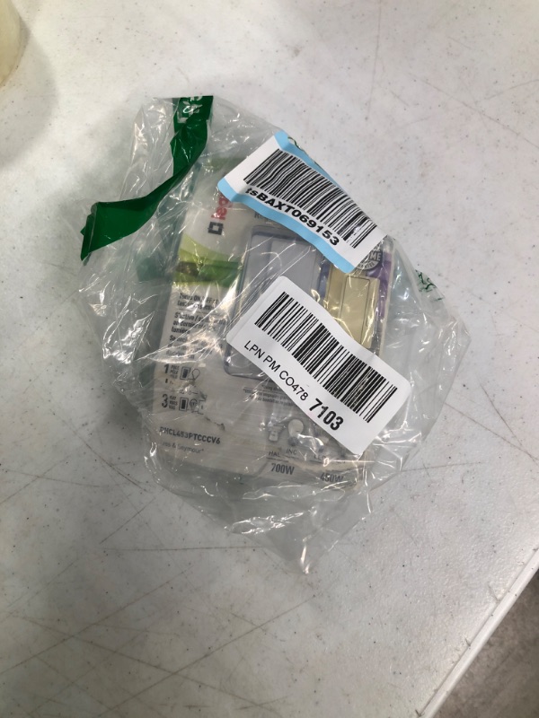 Photo 1 of Legrand Radiant Dimmer Light Switch & Screwless Wall Plates for Decorator Rocker Outlets, 1-Gang, White, RWP26WCC10 Tri-Color Light Switch + Wall Plates, 1-Gang