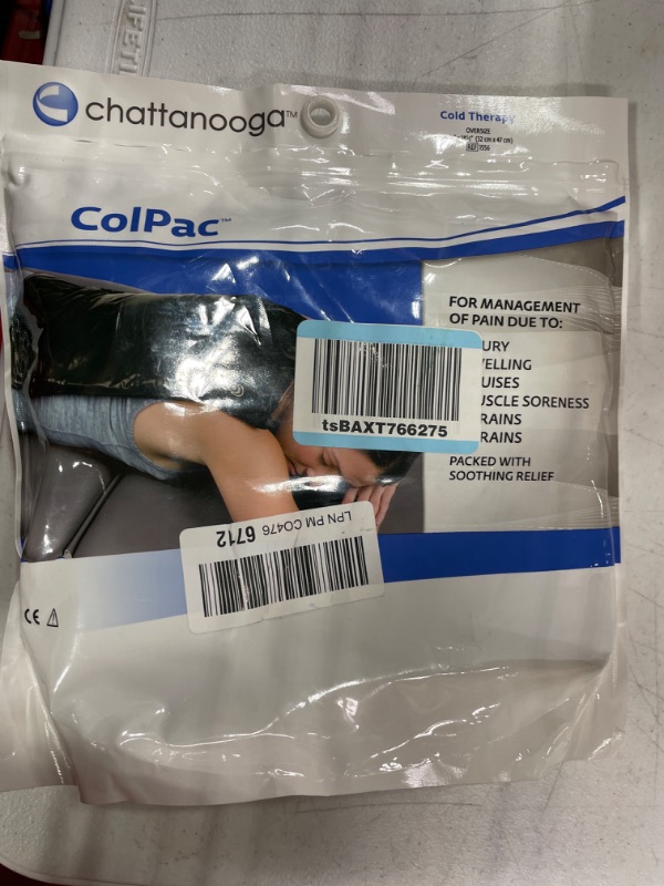 Photo 2 of Chattanooga ColPac - Reusable Gel Ice Pack - Black Polyurethane - Oversize - 12.5 in x 18.5 in - Cold Therapy - Knee, Arm, Elbow, Shoulder, Back - Aches, Swelling, Bruises, Sprains, Inflammation 12.5x18.5 Inch (Pack of 1)