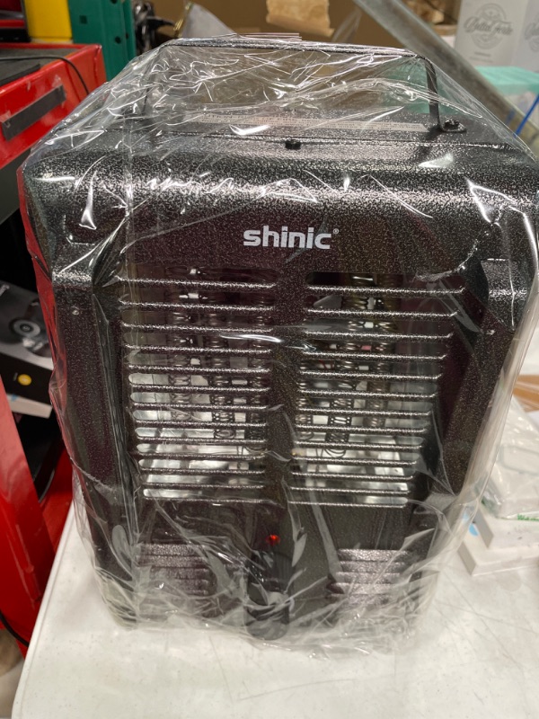 Photo 2 of Shinic Space Heater,1500W Milkhouse Heater with Thermostat, Stay Cool Durable Metal Housing, Overheat protection, 3-Prong Plug, Tip-Over Auto Shut Off, Utility Heater for Garage, Bedroom, Greenhouse
