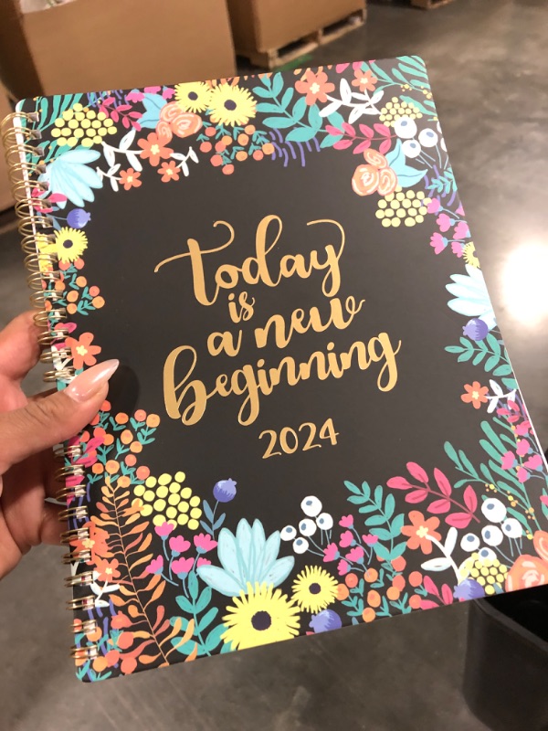 Photo 2 of Planner 2023-2024 - Academic Planner 2023-2024 from July 2023 - June 2024, Weekly & Monthly Planner with To-Do List, 8" x 10", Twin Wire Binding Perfect for Planning Your Home or Office Black