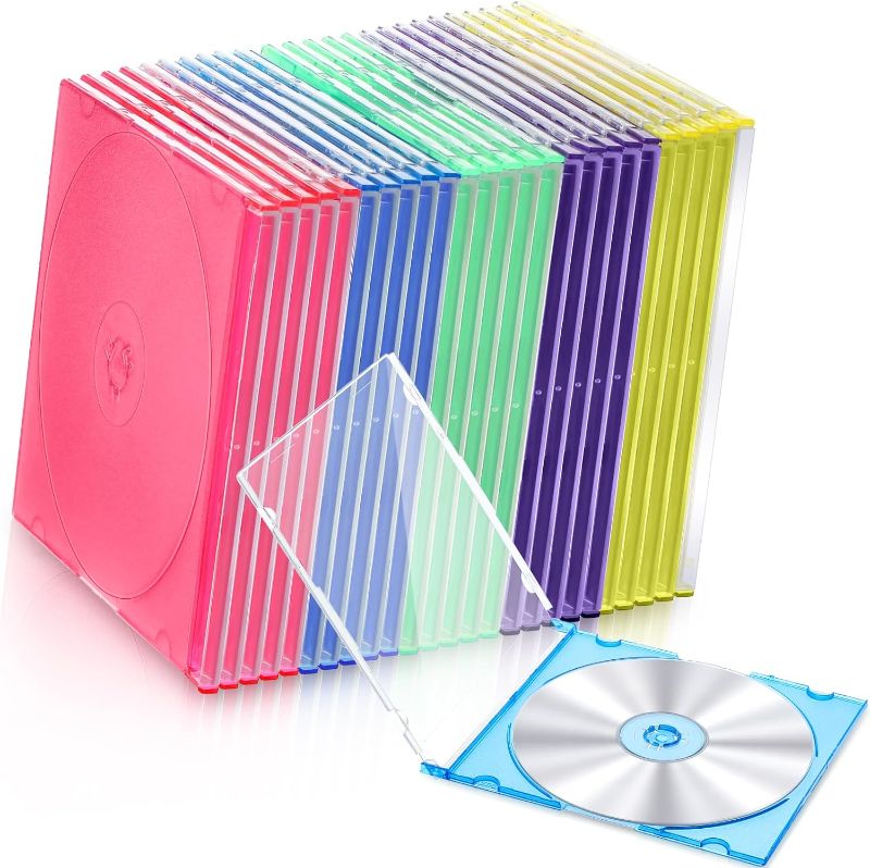 Photo 1 of  Case Plastic CD Cases Clear DVD Case Single CD Cases for Standard CD DVD Cover for Protection Replacement