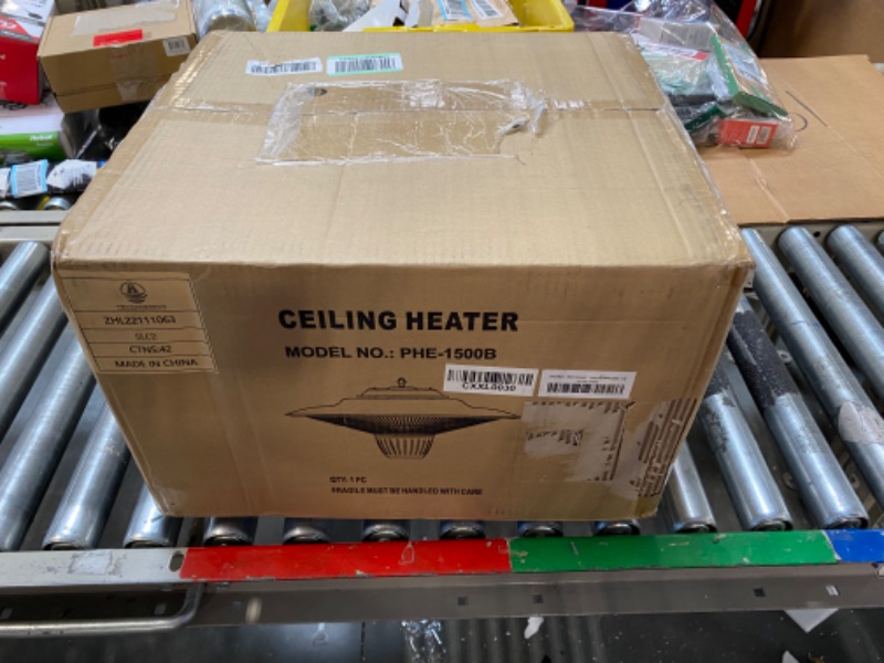 Photo 1 of 1500W Hanging Yard Heater?Ceiling heater,Hanging patio heater? courtyard electric heater, infrared heater, ceiling electric heater 3S Fast Heating,Great Room, Garage?Ceiling Mount