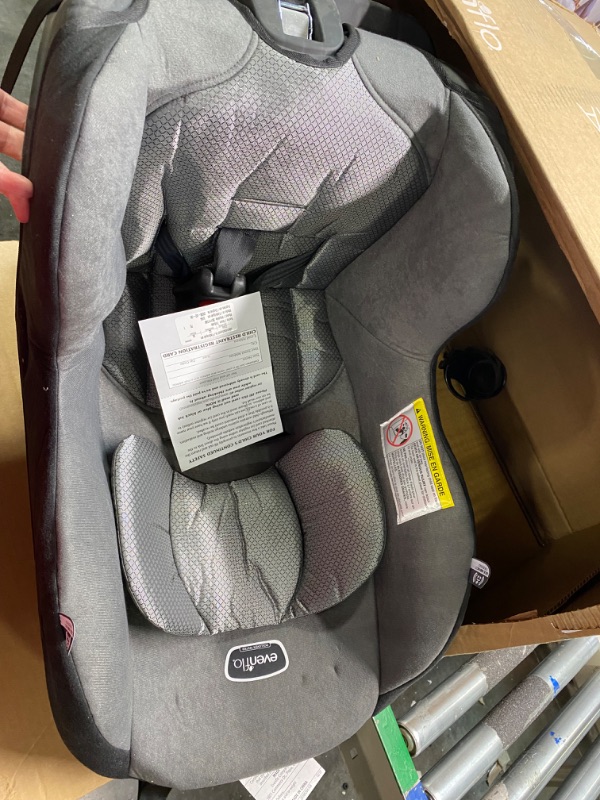 Photo 1 of Evenflo Tribute LX Harness Convertible Car Seat, Solid Print Gray