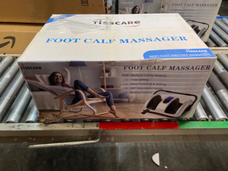 Photo 2 of ***NO FUNCTIONAL//MISSING PIECES///SOLD AS PARTS***TiSSCARE Shiatsu Massage Foot Massager Machine - Improves Blood Flow Circulation, Deep Kneading & Tissue with Heat/Remote, Neuropathy, Plantar Fasciitis, Diabetics, Pain Relief White