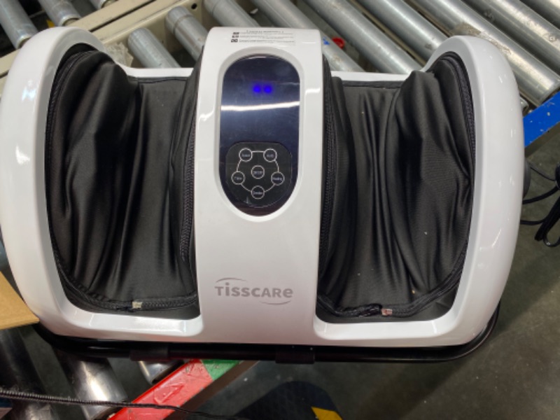 Photo 3 of ***NO FUNCTIONAL//MISSING PIECES///SOLD AS PARTS***TiSSCARE Shiatsu Massage Foot Massager Machine - Improves Blood Flow Circulation, Deep Kneading & Tissue with Heat/Remote, Neuropathy, Plantar Fasciitis, Diabetics, Pain Relief White