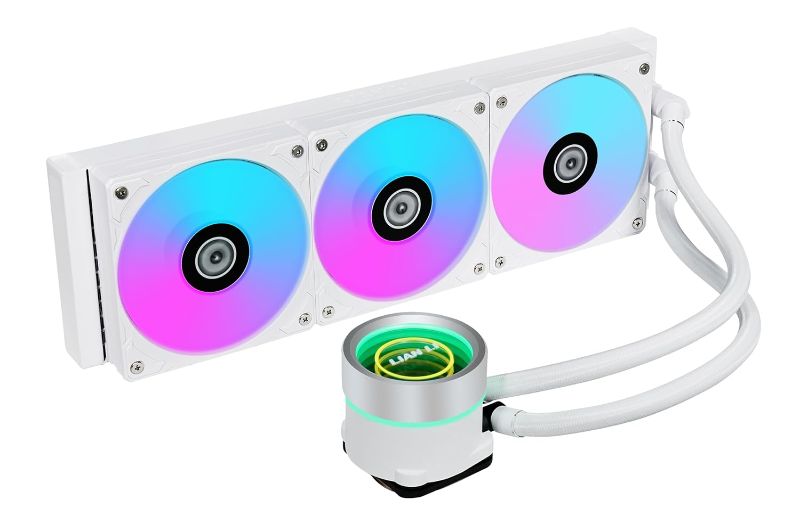 Photo 1 of Lian Li Galahad II LCD 360 AIO CPU Liquid Cooler White - GA2ALCD36W.US LCD 360mm AIO White