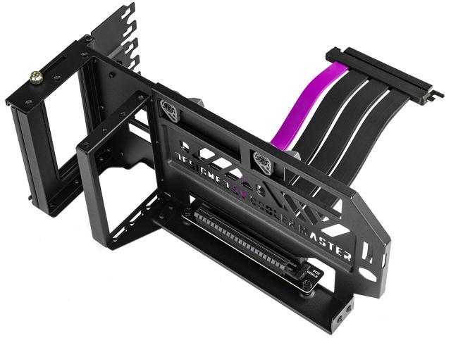 Photo 1 of Cooler Master MasterAccessory Vertical GPU Card Holder Kit V3 Black, Premium Riser Cable PCI-E 4.0 x16-165mm, PCIe 3.0 Compatible, Adjustable Length for E-ATX|ATX|Micro ATX Case (MCA-U000R-KFVK03) Vertical GPU Holder GPU Kit V3 PCI-E 4.0