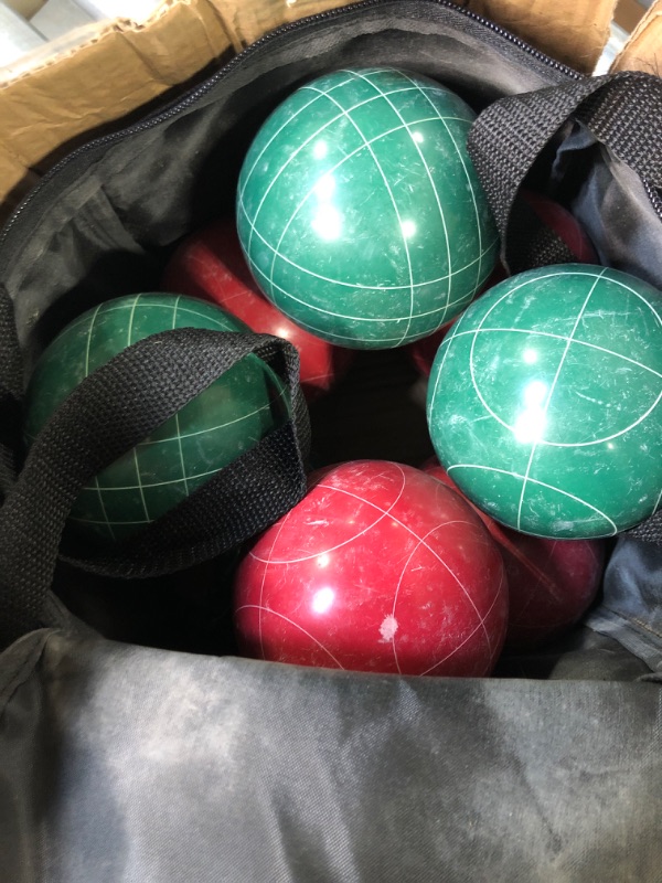 Photo 3 of AmazonBasics Bocce Ball Set with Soft Carry Case
