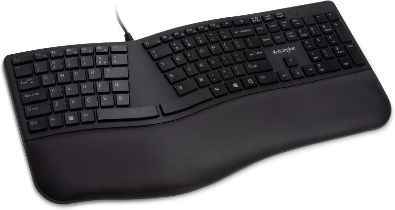 Photo 1 of Kensington Pro Fit Ergonomic Wired Keyboard- Black (K75400US)
