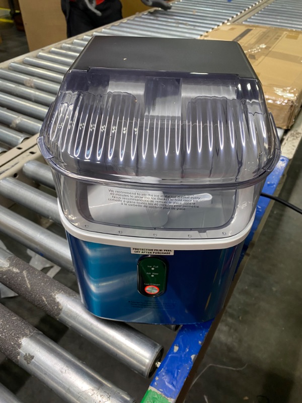 Photo 1 of COWSAR Nugget Ice Maker Countertop, Soft Chewable Nugget Ice Cubes Machine, One-Button Quick Ice Making 34Lbs/Day, Self-Cleaning, Portable Stainless Steel Ice Machine 34Lbs/24H Stainless Steel Silver 1