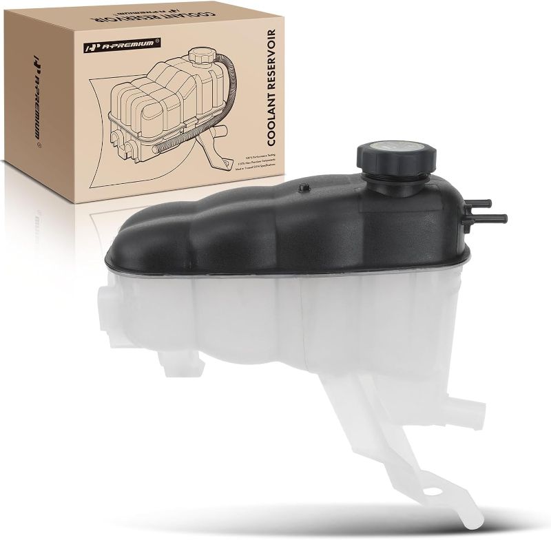 Photo 1 of A-Premium Coolant Expansion Reservoir Tank [with Cap] Compatible with Chevrolet Silverado 1500 2014-2019, Tahoe 2015-2020 & GMC Sierra 1500 Yukon & Cadillac Escalade, Replace# 22856231, 3014134
