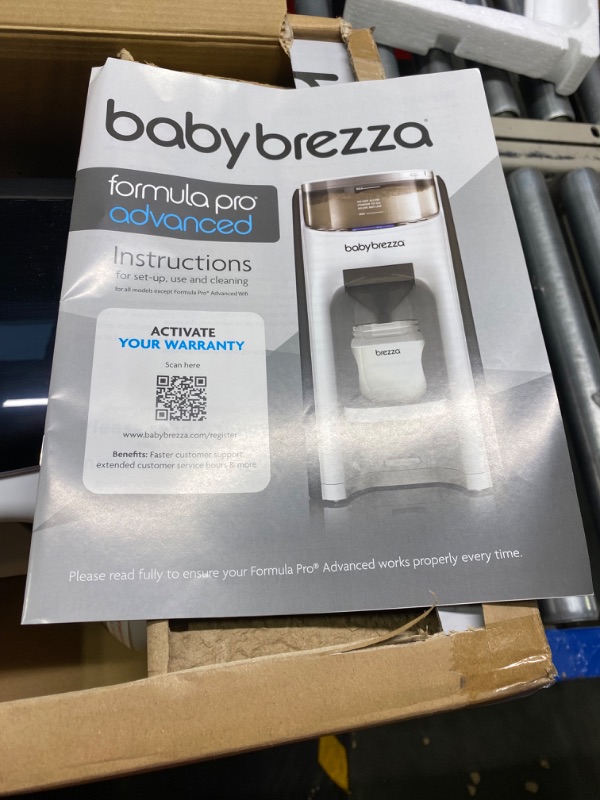 Photo 3 of Baby Brezza New and Improved Formula Pro Advanced Formula Dispenser Machine - Automatically Mix a Warm Formula Bottle Instantly - Easily Make Bottle with Automatic Powder Blending, White
