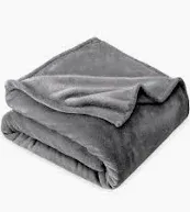 Photo 1 of  Grey - Lightweight Blanket for Bed, Sofa, Couch, Camping, and Travel - Microplush - Ultra Soft Warm Blanket (Grey) 