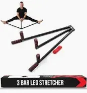 Photo 1 of 3 Bar Leg Stretcher – Stainless Steel Split Machine MMA Equipment Hamstring Stretcher Device Boosts Range of Motion and Stretching Flexibility – Yoga, Ballet, Dance and Gymnastics Training Equipment